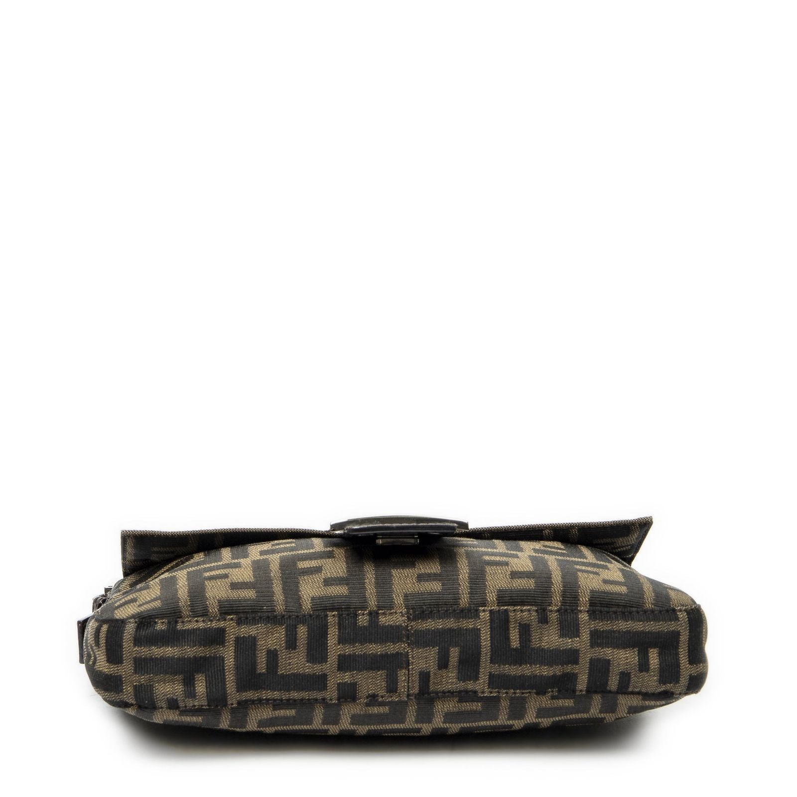 Fendi Baguette Khaki Color Brown Zucca Canvas Messenger — view 6