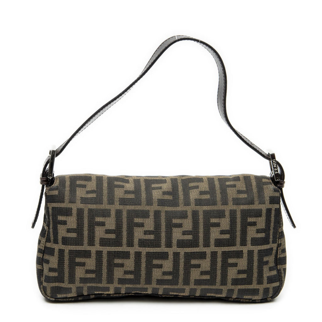 Fendi Baguette Khaki Color Brown Zucca Canvas Messenger — view 5