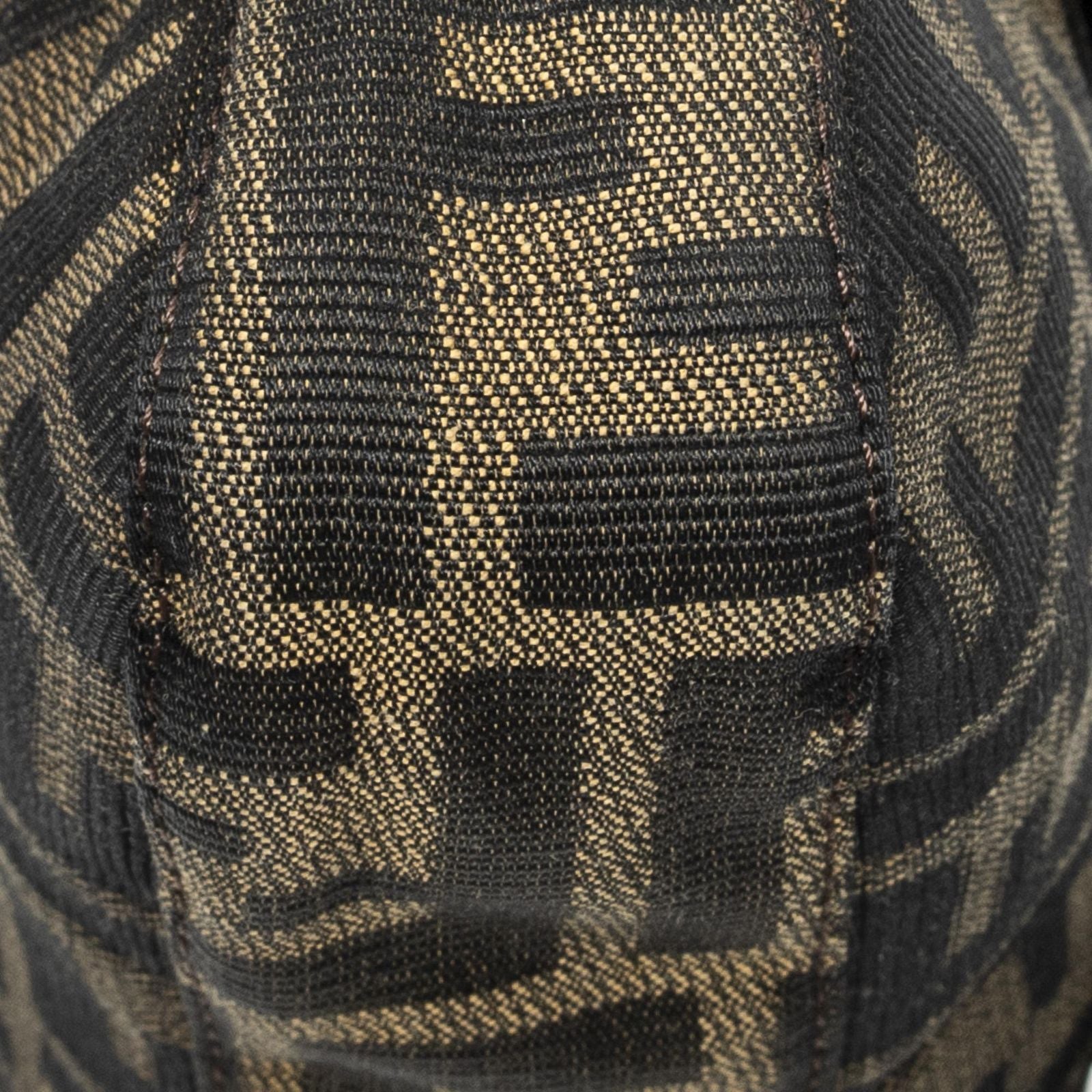 Fendi Baguette Khaki Color Brown Zucca Canvas Messenger — view 7