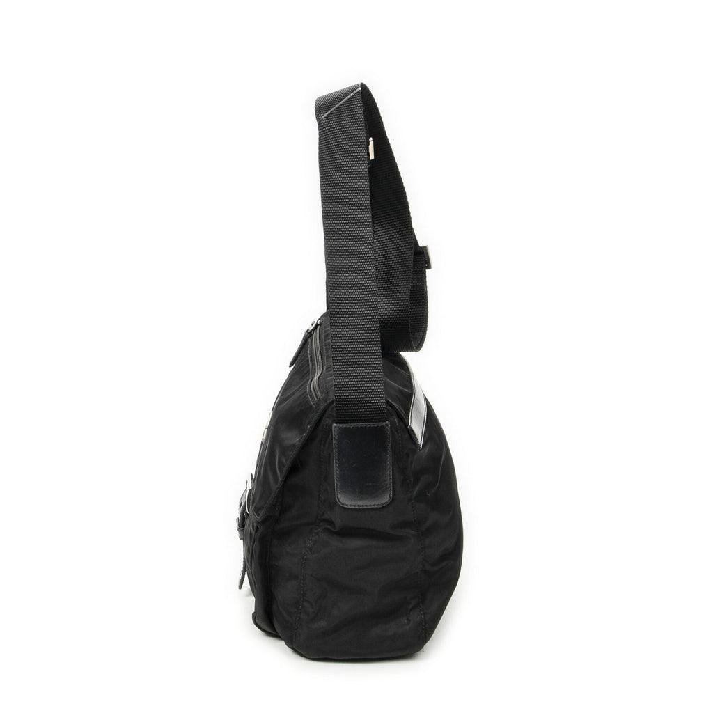 Prada Small Messenger Black Nylon Canvas — view 3