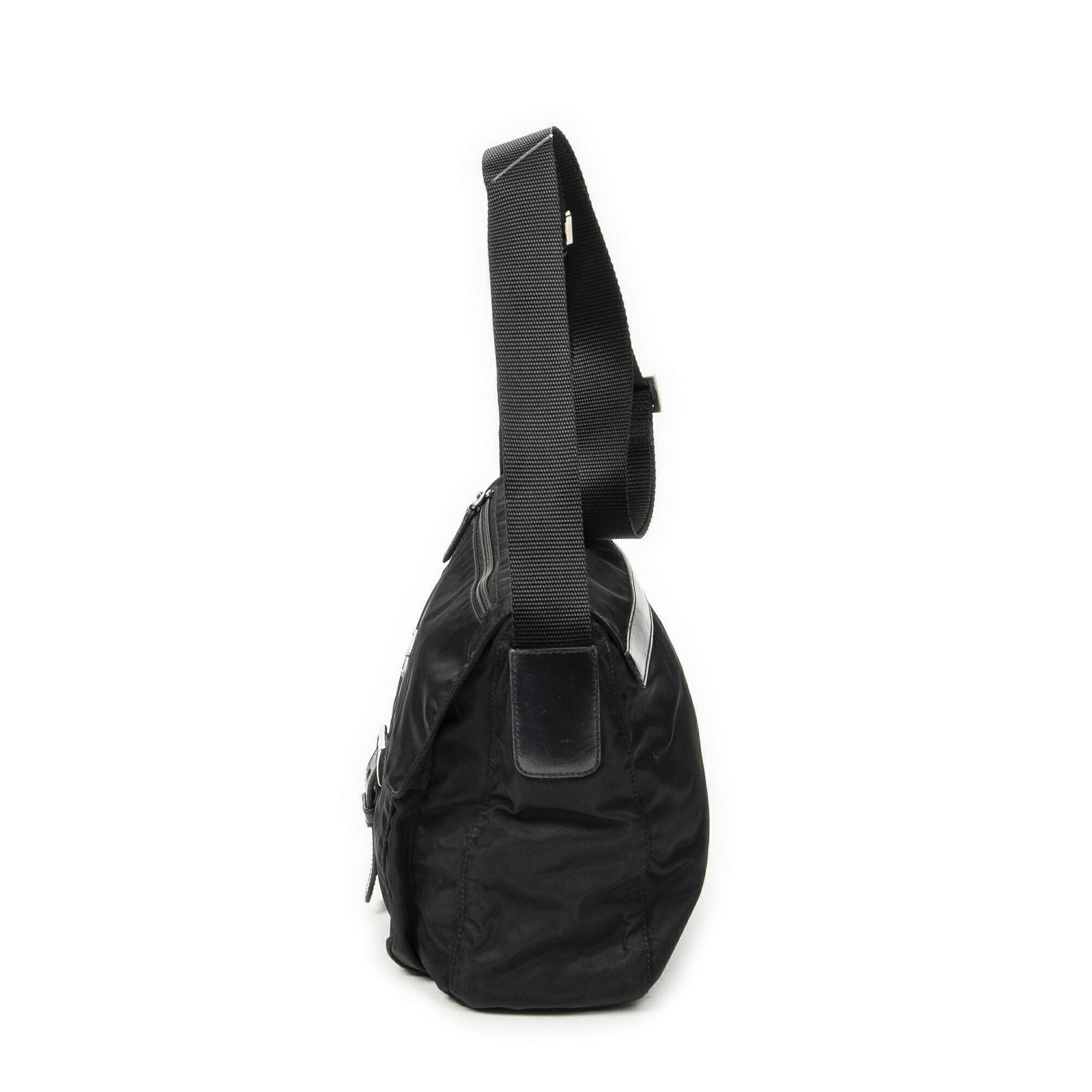 Prada Small Messenger Black Nylon Canvas — view 3