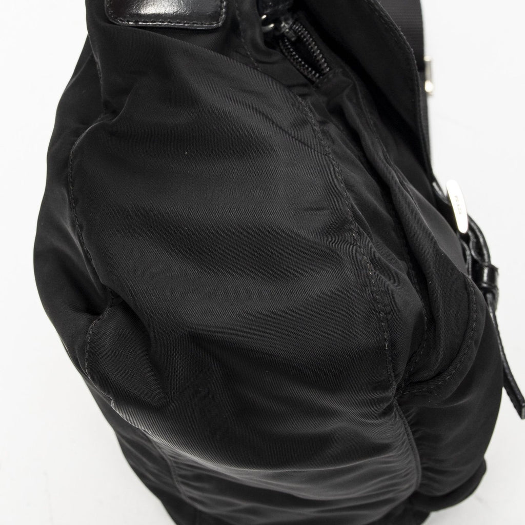 Prada Small Messenger Black Nylon Canvas — view 7