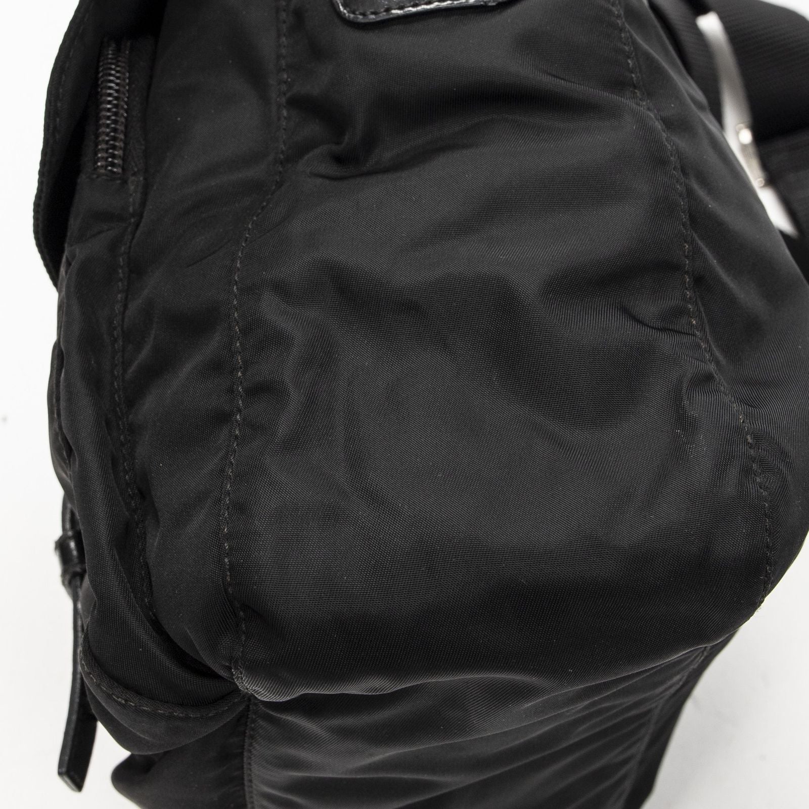 Prada Small Messenger Black Nylon Canvas — view 8