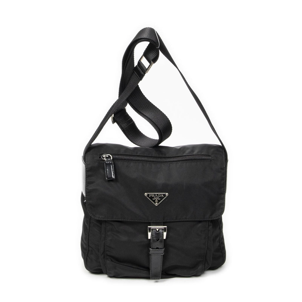 Prada Small Messenger Black Nylon Canvas