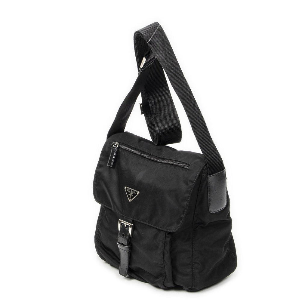 Prada Small Messenger Black Nylon Canvas — view 2