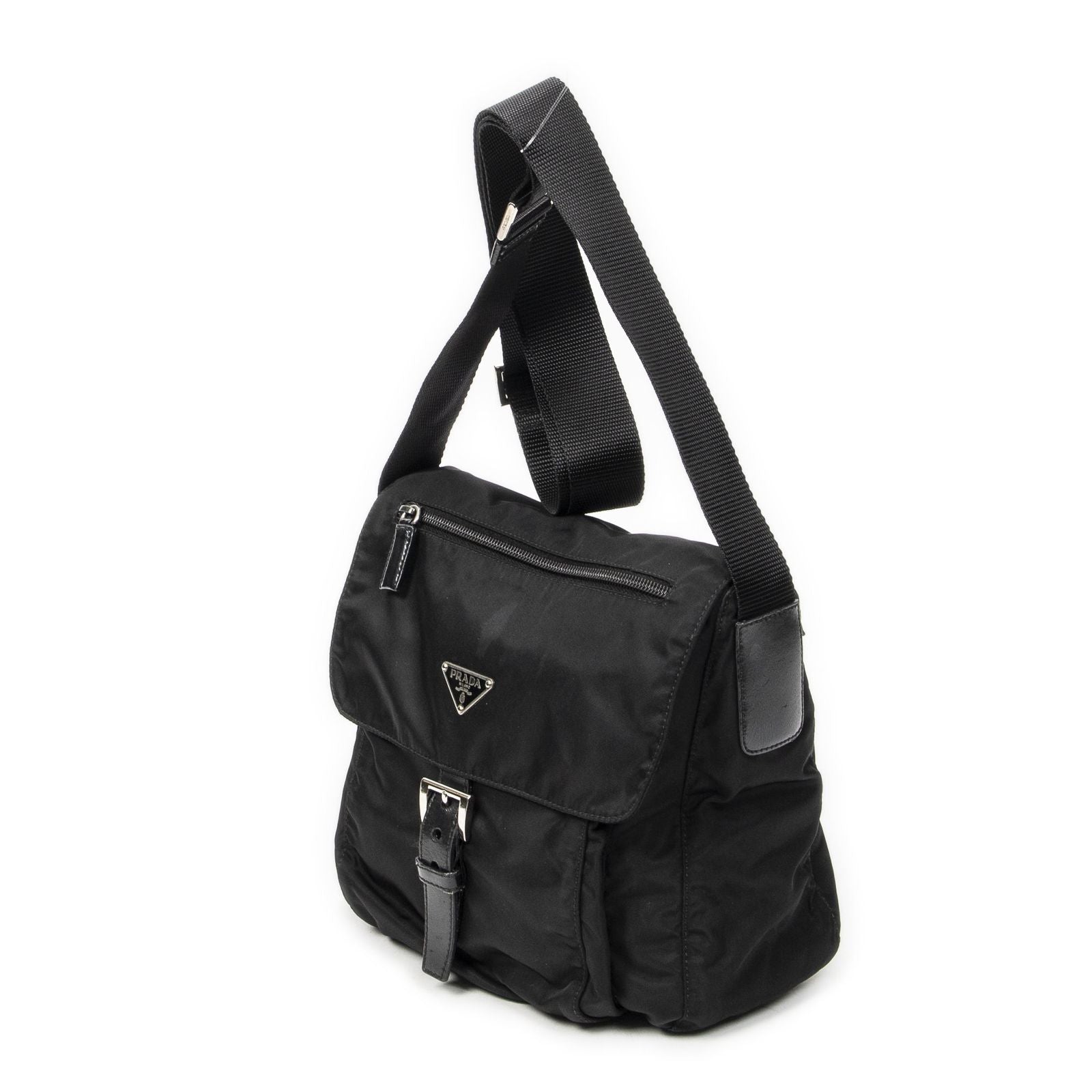 Prada Small Messenger Black Nylon Canvas — view 2