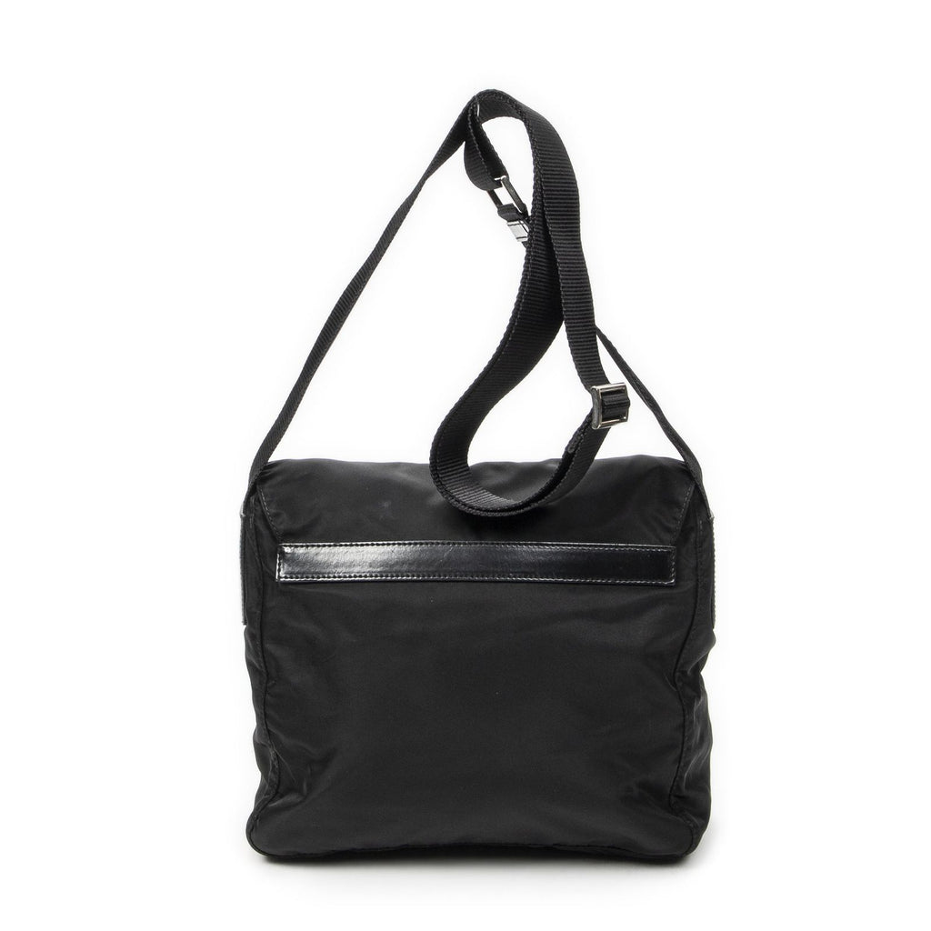 Prada Small Messenger Black Nylon Canvas — view 5