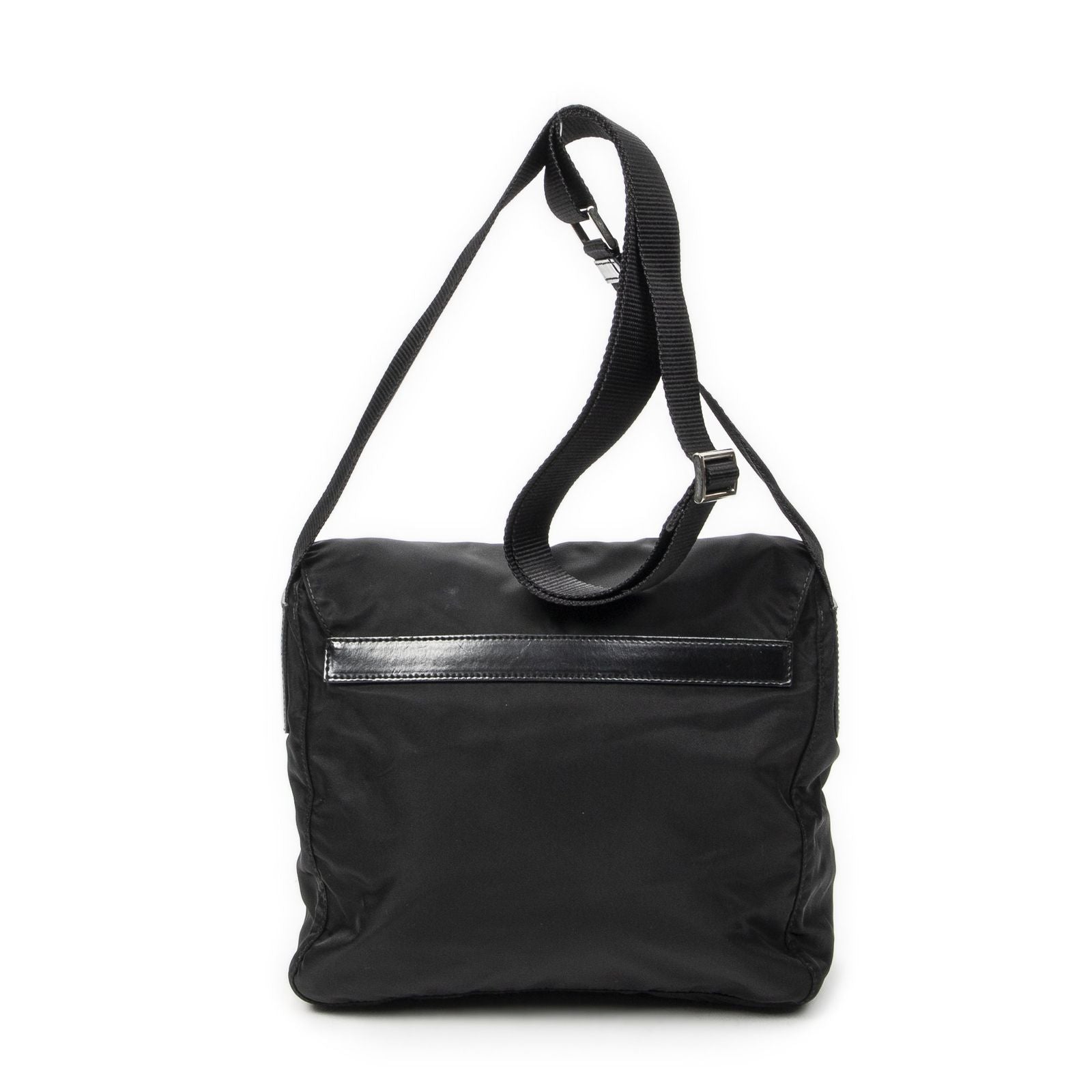 Prada Small Messenger Black Nylon Canvas — view 5