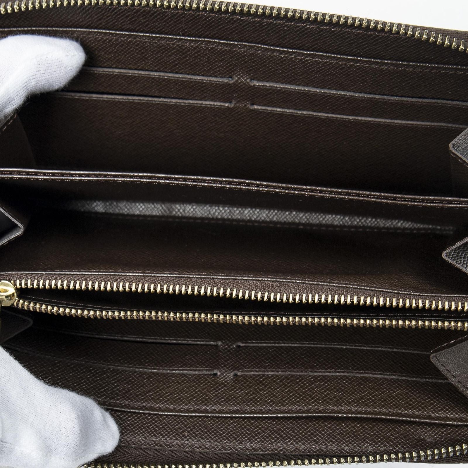 Louis Vuitton Zippy Wallet Brown Damier Ebene — view 4