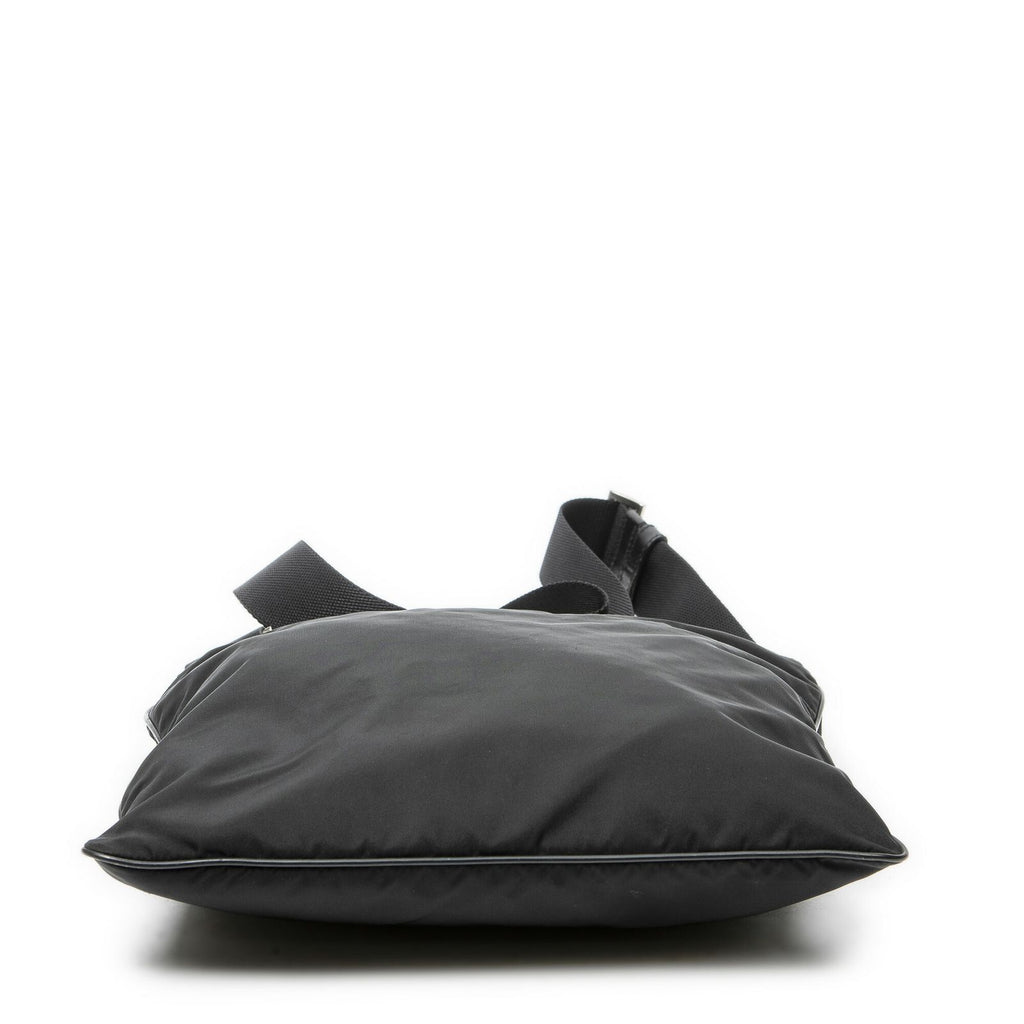 Prada Square Flat Crossbody Black Nylon Canvas — view 6