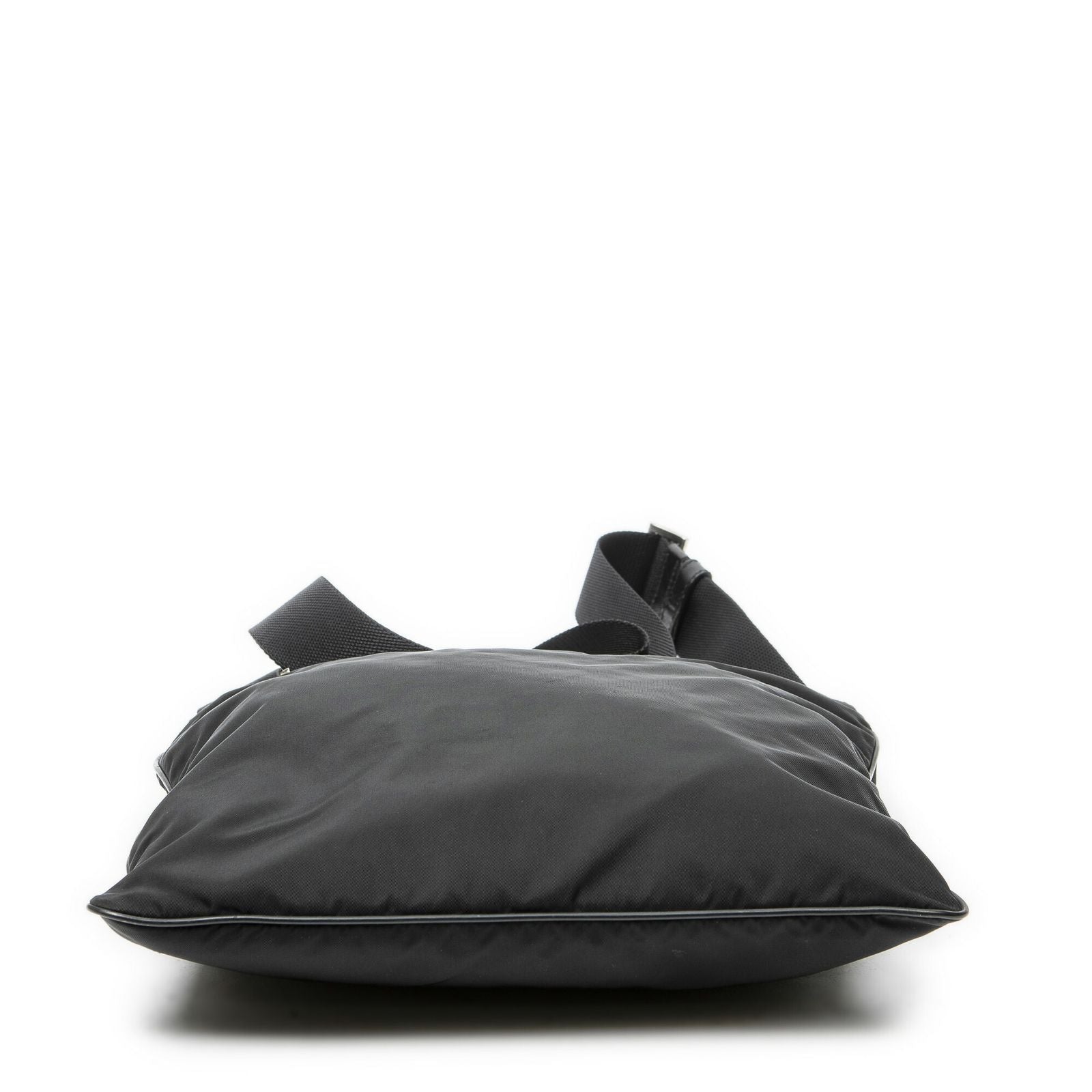 Prada Square Flat Crossbody Black Nylon Canvas — view 6