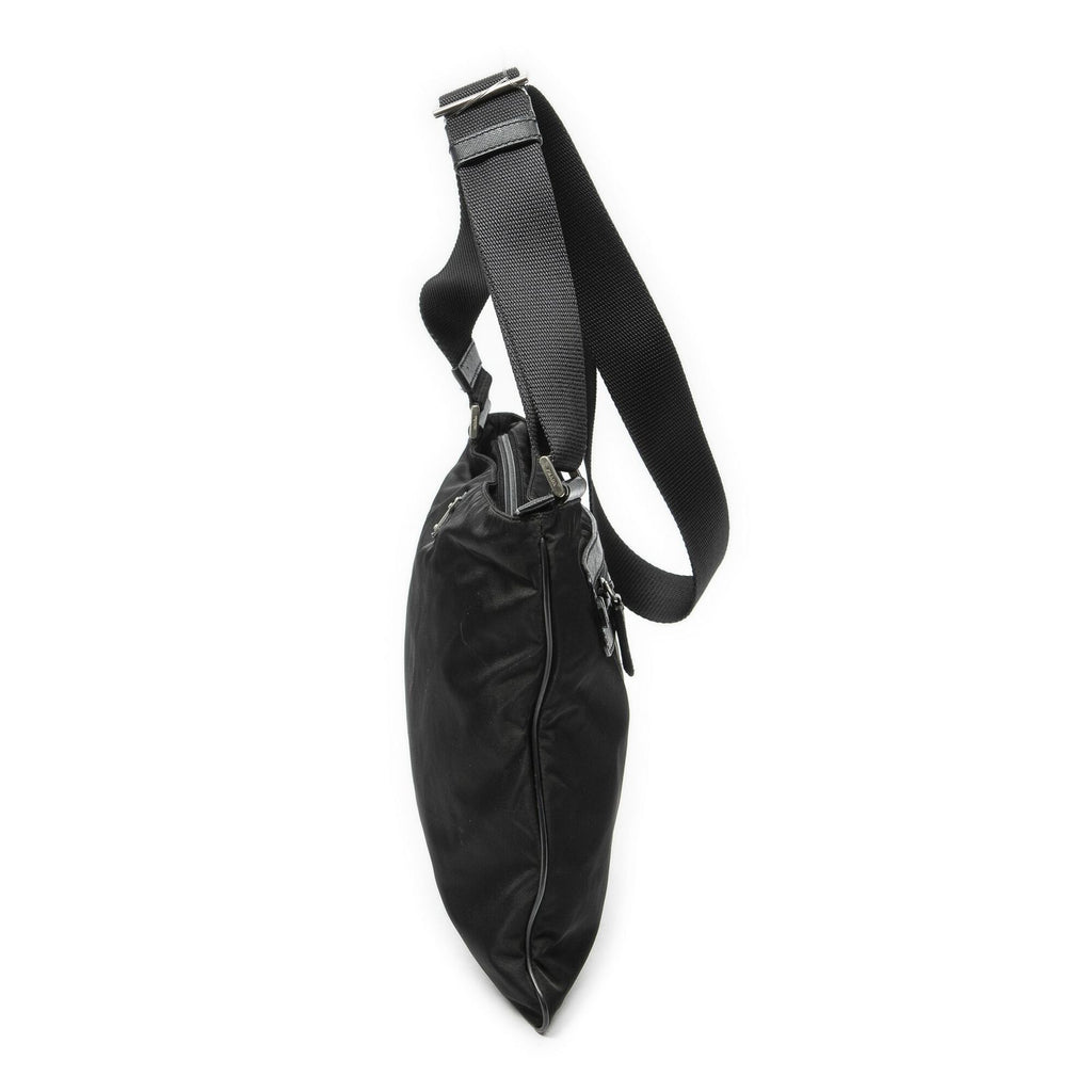 Prada Square Flat Crossbody Black Nylon Canvas — view 3
