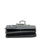 Chanel Cambon Line Chain Wallet Black Quilted Calfskin — view 6
