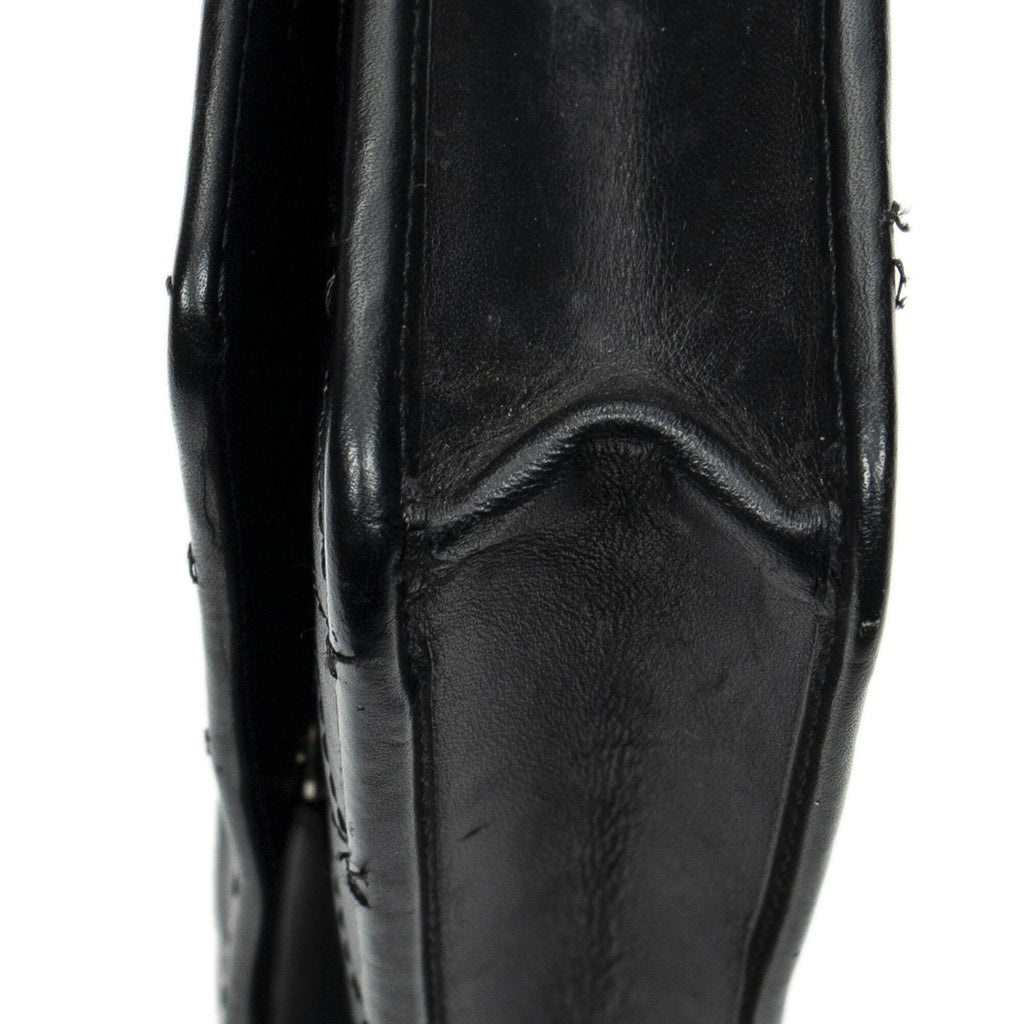 Chanel Cambon Line Chain Wallet Black Quilted Calfskin — view 7