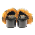 Celine by Phoebe Philo Fur Sandals Brown — view 3