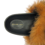 Celine by Phoebe Philo Fur Sandals Brown — view 5