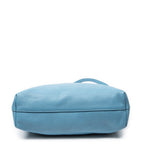 Prada Convertible Open Tote Blue Vitello Phoenix — view 6