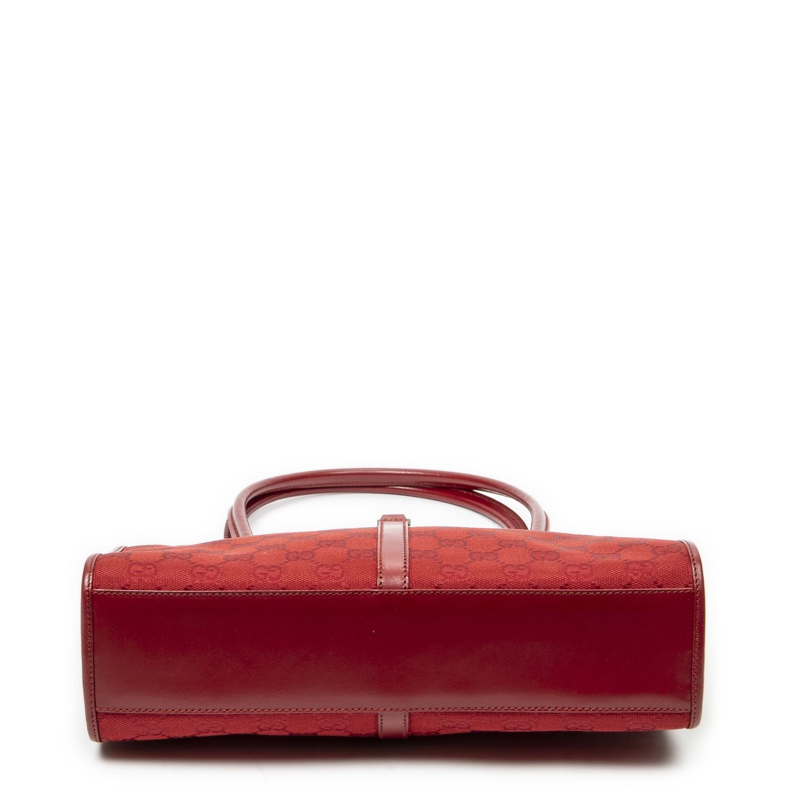 Gucci Square Jackie Tote Red GG Canvas — view 6