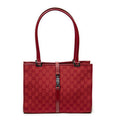 Gucci Square Jackie Tote Red GG Canvas