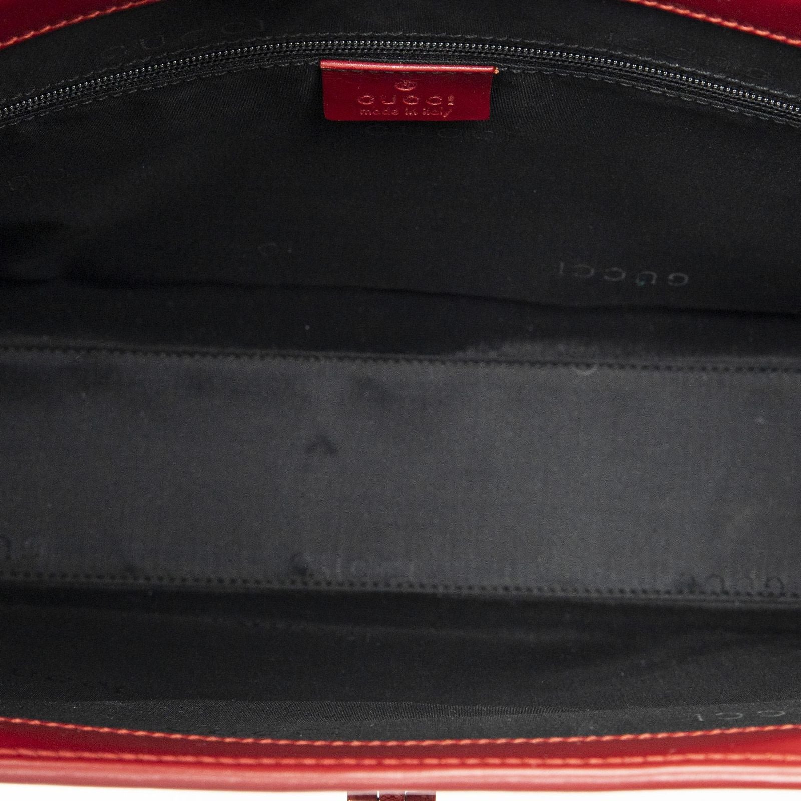 Gucci Square Jackie Tote Red GG Canvas — view 9