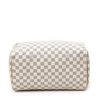 Louis Vuitton Speedy Ivory Damier Azur Handbag — view 6