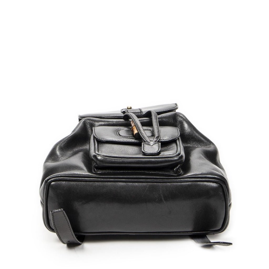 Gucci Minibumbu Backpack Black Calfskin Leather — view 6