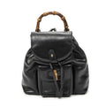 Gucci Minibumbu Backpack Black Calfskin Leather