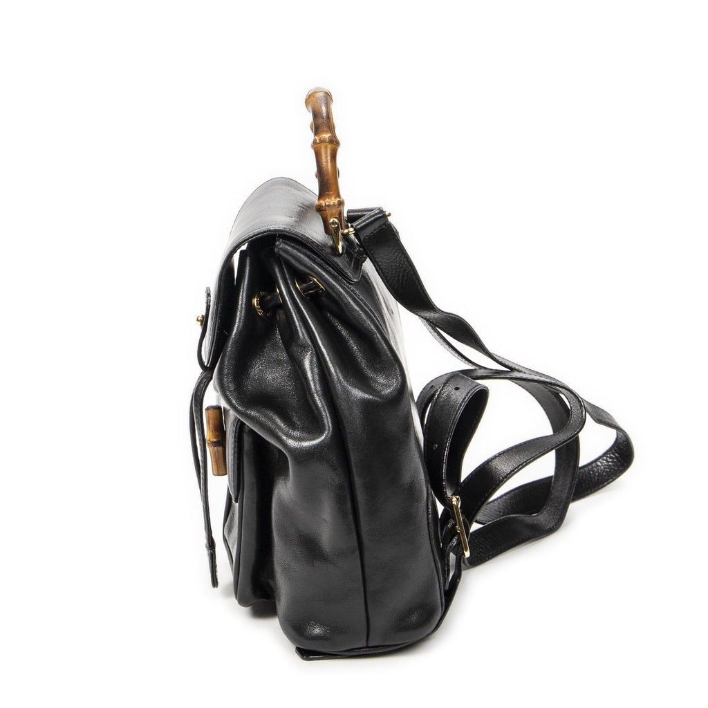 Gucci Minibumbu Backpack Black Calfskin Leather — view 3