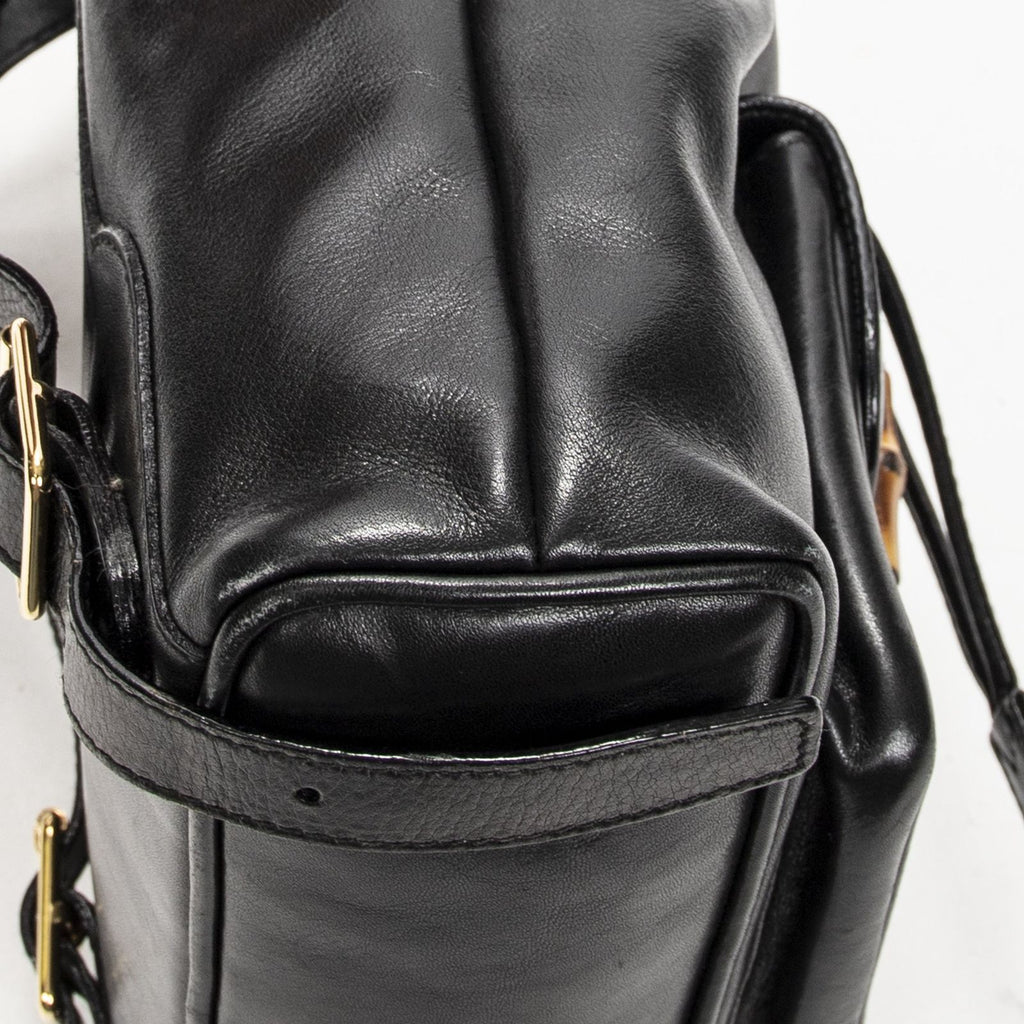 Gucci Minibumbu Backpack Black Calfskin Leather — view 7