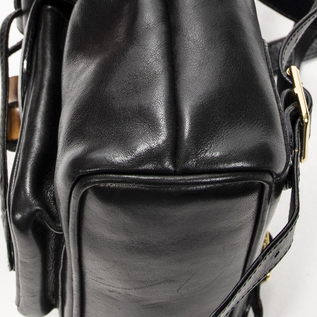 Gucci Minibumbu Backpack Black Calfskin Leather — view 8