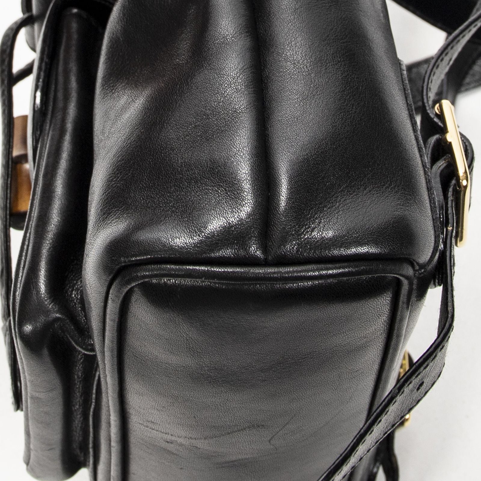 Gucci Minibumbu Backpack Black Calfskin Leather — view 8