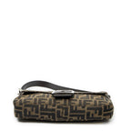 Fendi Baguette Brown Black Zucca Canvas Messenger — view 6