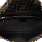 Fendi Baguette Brown Black Zucca Canvas Messenger — view 9