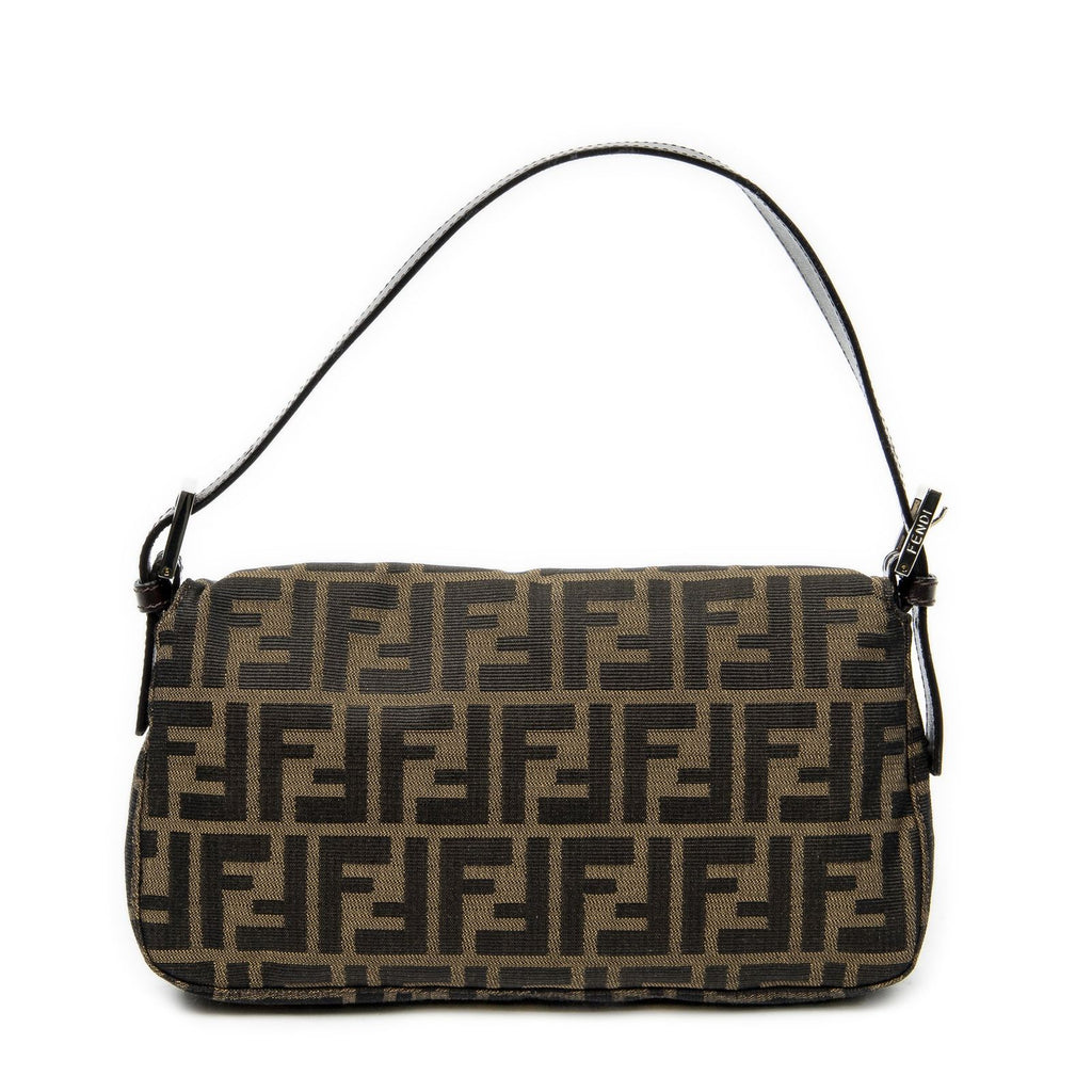 Fendi Baguette Brown Black Zucca Canvas Messenger — view 5
