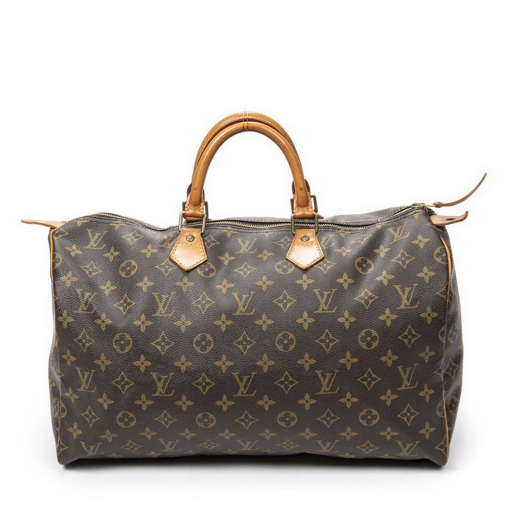 Louis Vuitton Speedy Brown Monogram Canvas Handbag