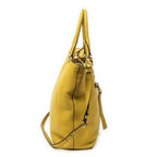 Prada Convertible Zip Tote Yellow Vitello Dyno — view 4
