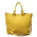 Prada Convertible Zip Tote Yellow Vitello Dyno — view 5