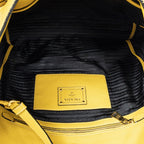 Prada Convertible Zip Tote Yellow Vitello Dyno — view 9