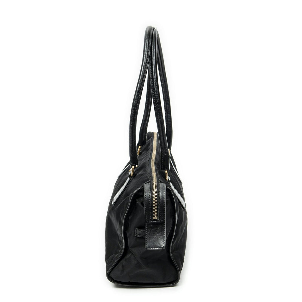 Prada Horizontal Boston Black Nylon Canvas Messenger — view 3