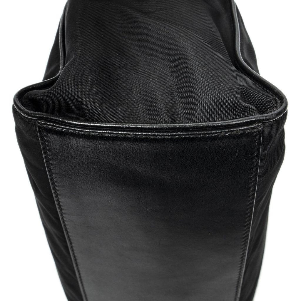 Prada Horizontal Boston Black Nylon Canvas Messenger — view 7