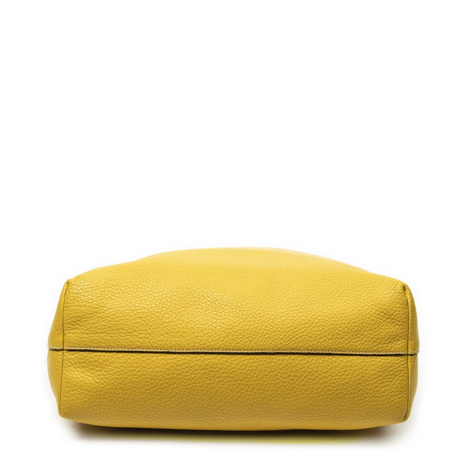 Prada Convertible Zip Tote Yellow Vitello Dyno — view 6