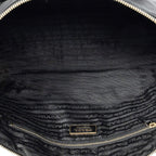 Prada Horizontal Boston Black Nylon Canvas Messenger — view 9