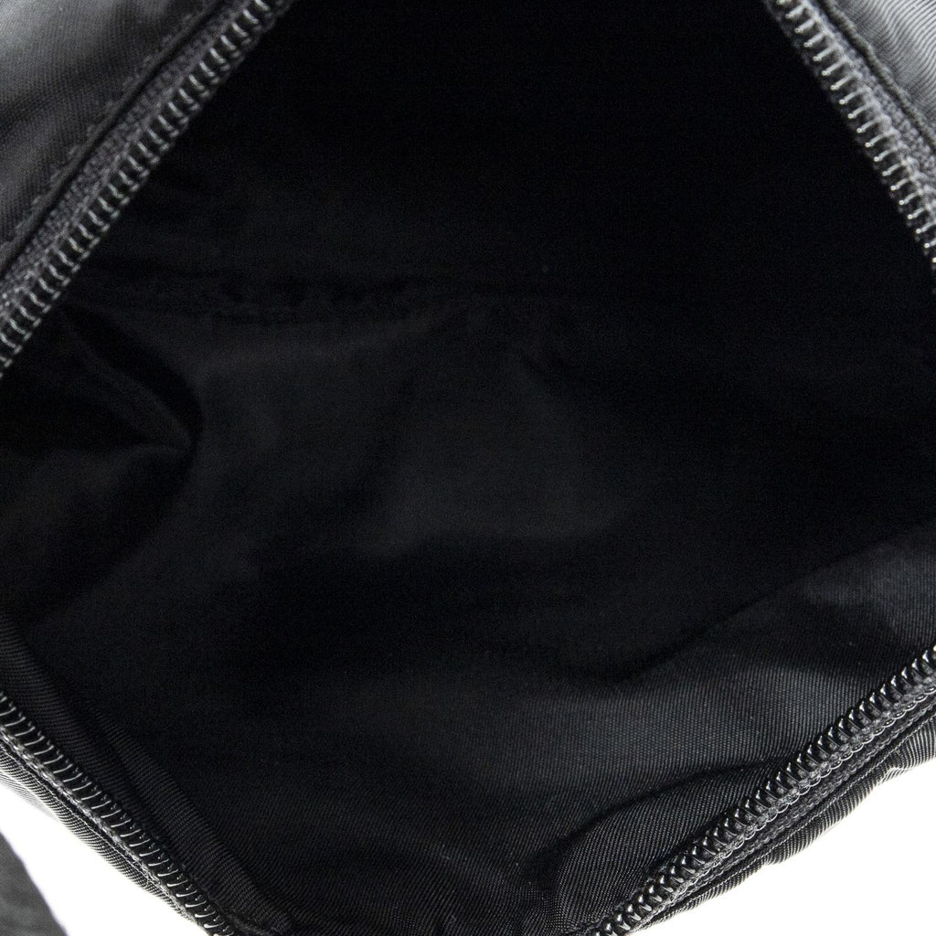 Prada Mini Zip Hobo Black Nylon Canvas — view 9