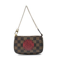 Louis Vuitton Mini Pochette Brown Red Damier Ebene Complice