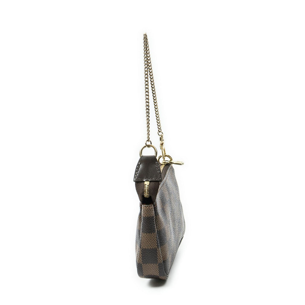 Louis Vuitton Mini Pochette Brown Red Damier Ebene Complice — view 3