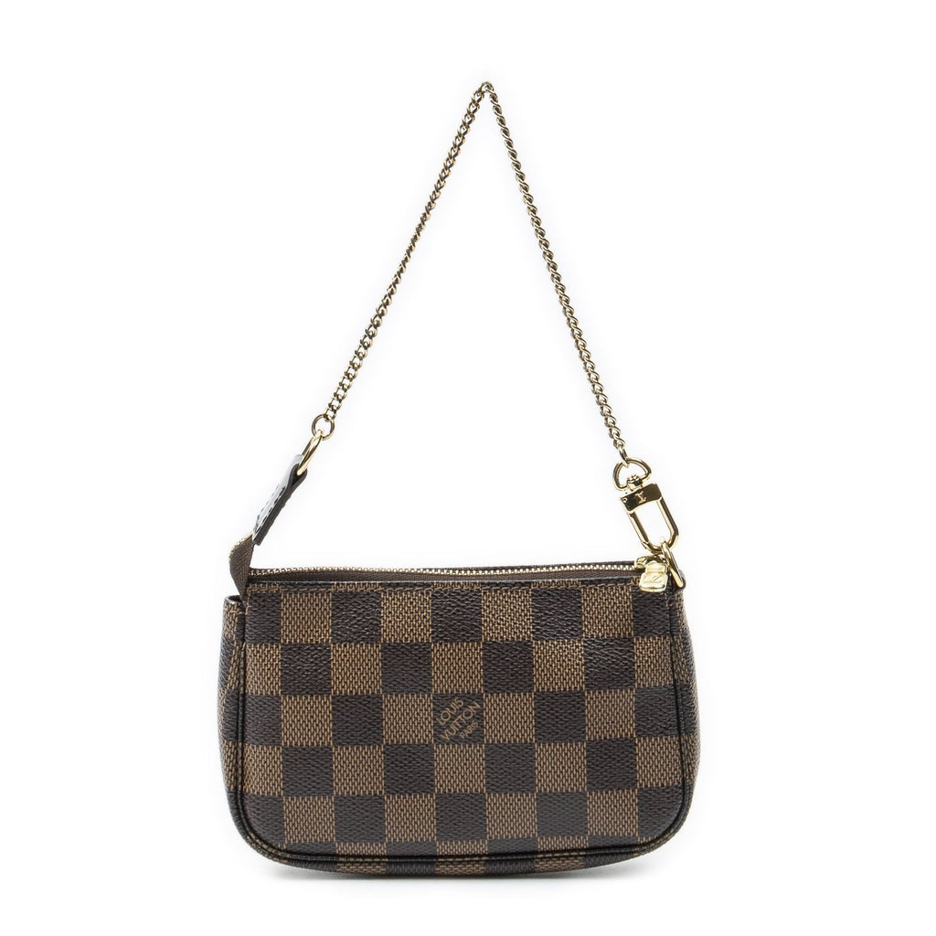 Louis Vuitton Mini Pochette Brown Red Damier Ebene Complice — view 5