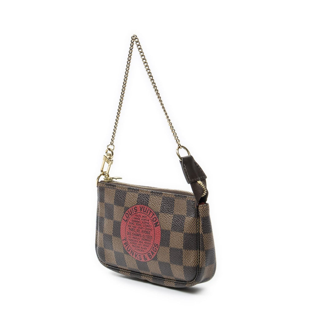 Louis Vuitton Mini Pochette Brown Red Damier Ebene Complice — view 2