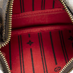 Louis Vuitton Mini Pochette Brown Red Damier Ebene Complice — view 9