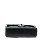Chanel Quilted Double Flap Black Lambskin Leather — view 6