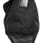Prada Small Buckle Flap Crossbody Black Nylon Canvas — view 8